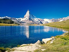 Matterhorn, Stellisee, Valais, Switzerland